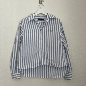 Ralph Lauren Boxy Striped Cotton Button Down